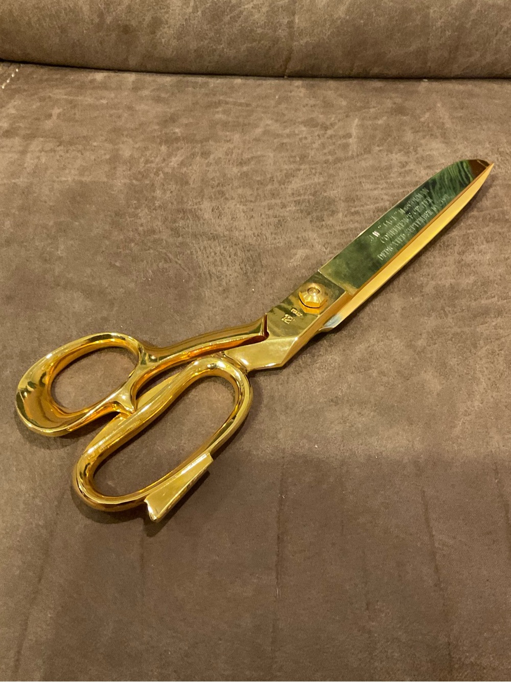 2001 SWBTS Gold Ceremonial Ribbon Cutting Scissors